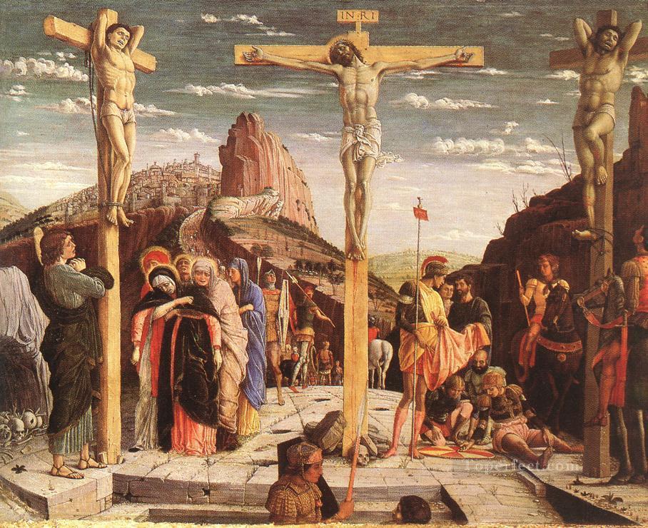 Crucifixion peintre Andrea Mantegna Religieuse Christianisme Peintures à l'huile